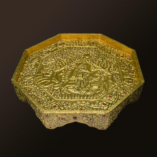 OTTOMAN TRAY GOLDEN MEDIUM