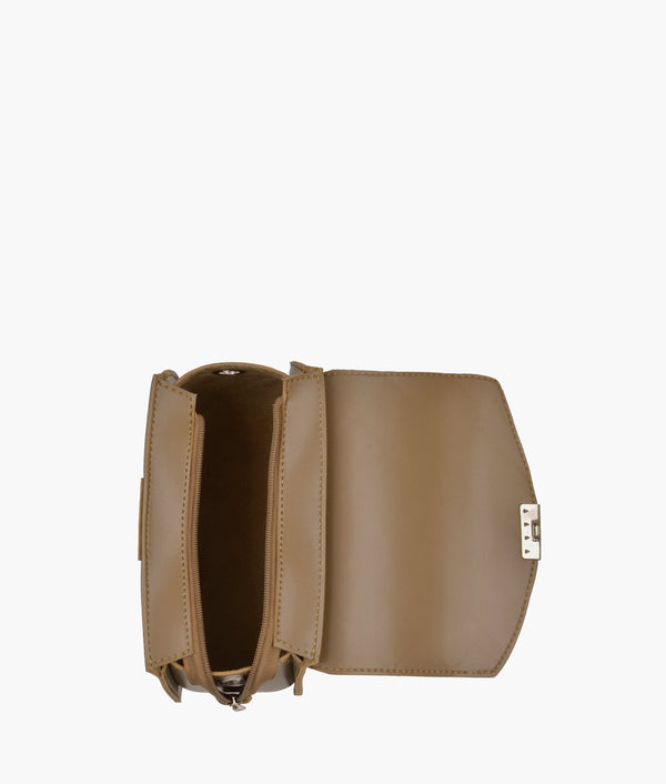 RTW Creation - Coffee saddle bag with front lock