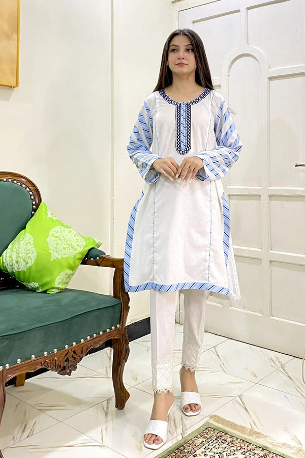 Urban Cut 1 Piece Cotton Embroidered Shirt Elegant & Comfortable