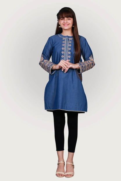 SHEMRE EMBROIDRED FROCK SKU: KHW-0029
