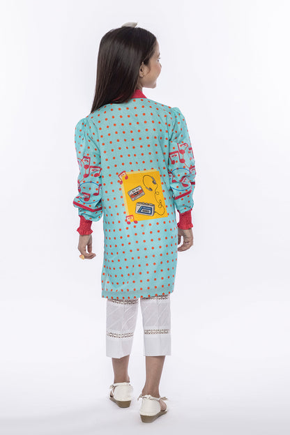01 PCS Digital Printed Kurti SKU: MAC-031