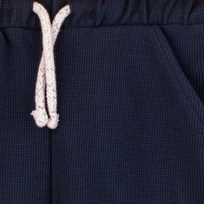 C.A Baby Boy Navy Blue Cotton Jersey Shorts