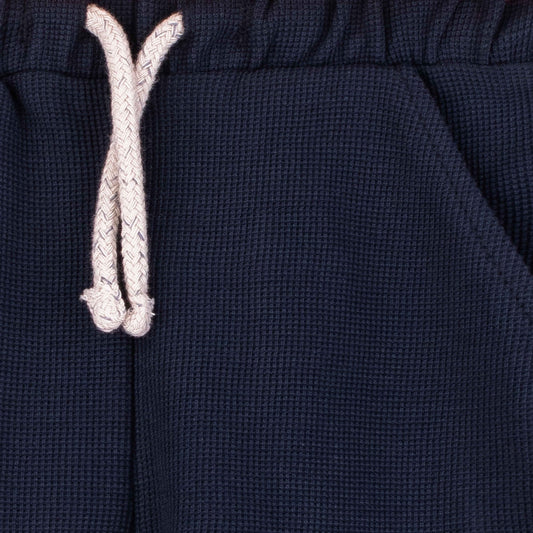 C.A Baby Boy Navy Blue Cotton Jersey Shorts
