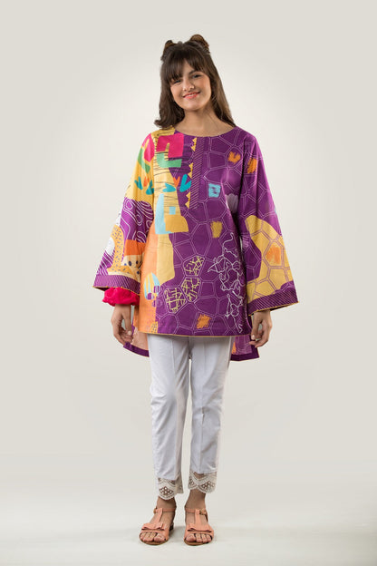 PRKT-049 POP ART Digital Printed Lawn Shirt & Cotton Trouser