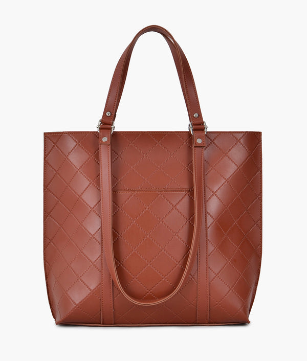 RTW Creation - Rust quilted tote bag
