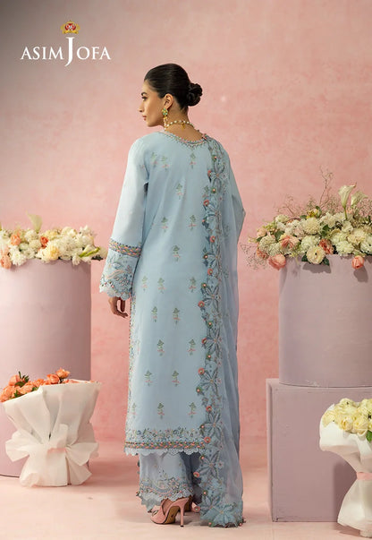 AJULW-10 Embroidered Lawn Unstitched 3 Pcs