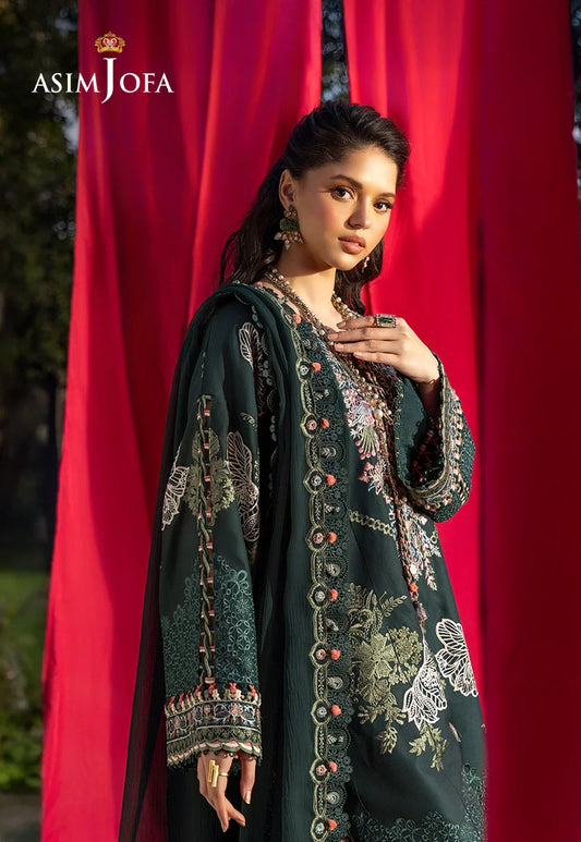 AJULW-06 Embroidered Lawn Unstitched 3 Pcs