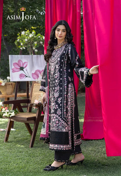 AJULW-05 Embroidered Lawn Unstitched 3 Pcs