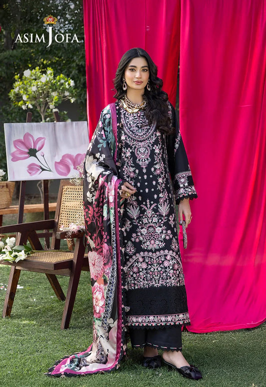 AJULW-05 Embroidered Lawn Unstitched 3 Pcs