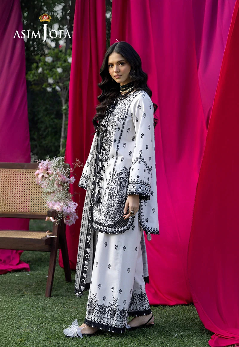 AJULW-04 Embroidered Lawn Unstitched 3 Pcs