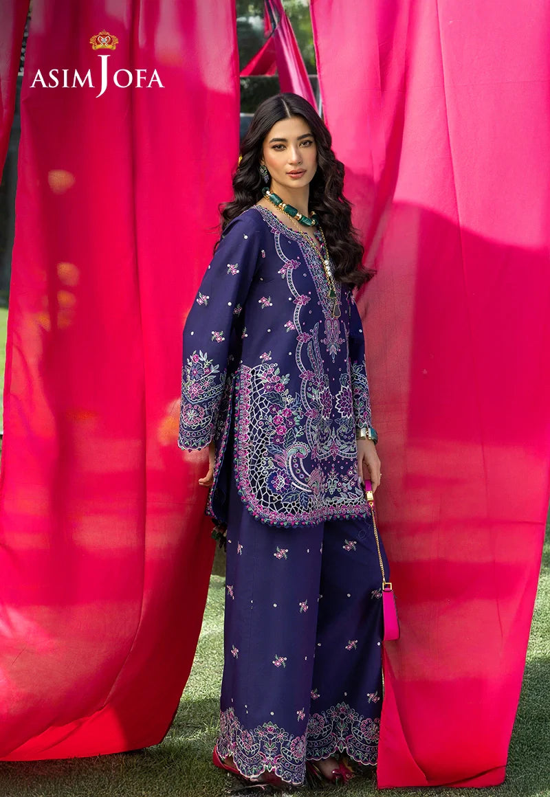 AJULW-03 Embroidered Lawn Unstitched 3 Pcs