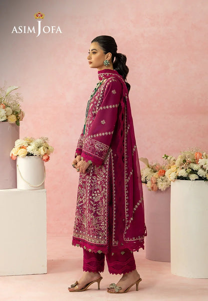 AJULW-02 Embroidered Lawn Unstitched 3 Pcs