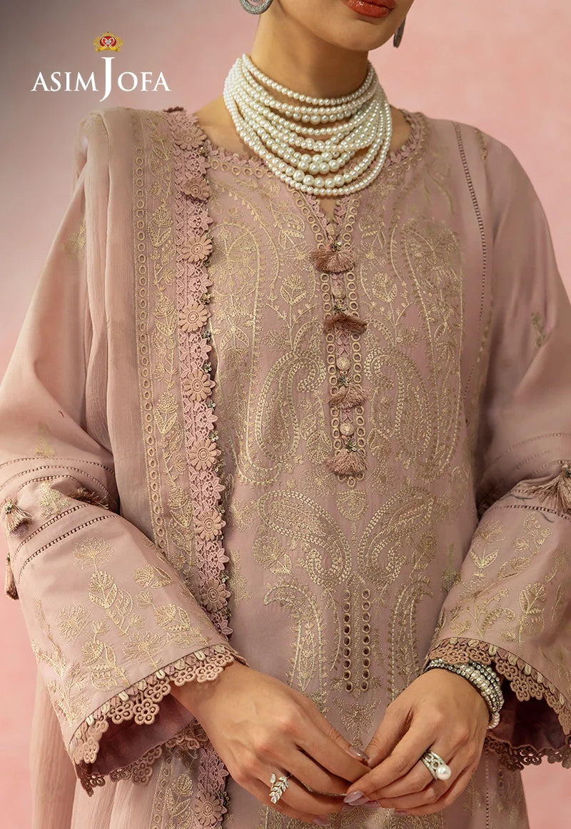 AJULW-11 Embroidered Lawn Unstitched 3 Pcs