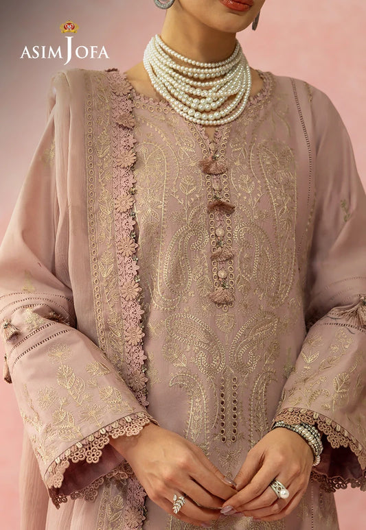 AJULW-11 Embroidered Lawn Unstitched 3 Pcs