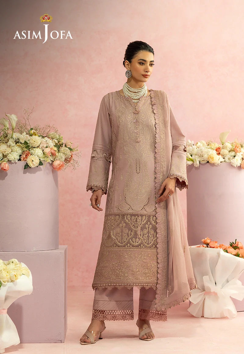 AJULW-11 Embroidered Lawn Unstitched 3 Pcs