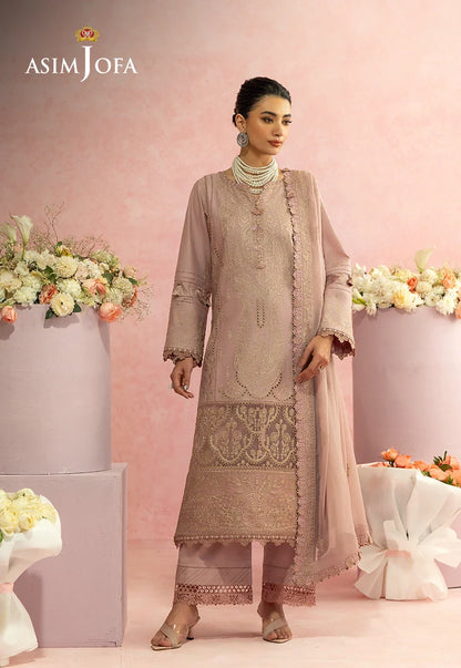 AJULW-11 Embroidered Lawn Unstitched 3 Pcs