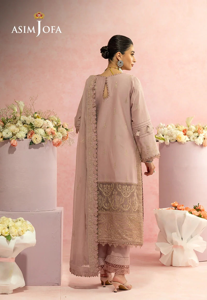 AJULW-11 Embroidered Lawn Unstitched 3 Pcs