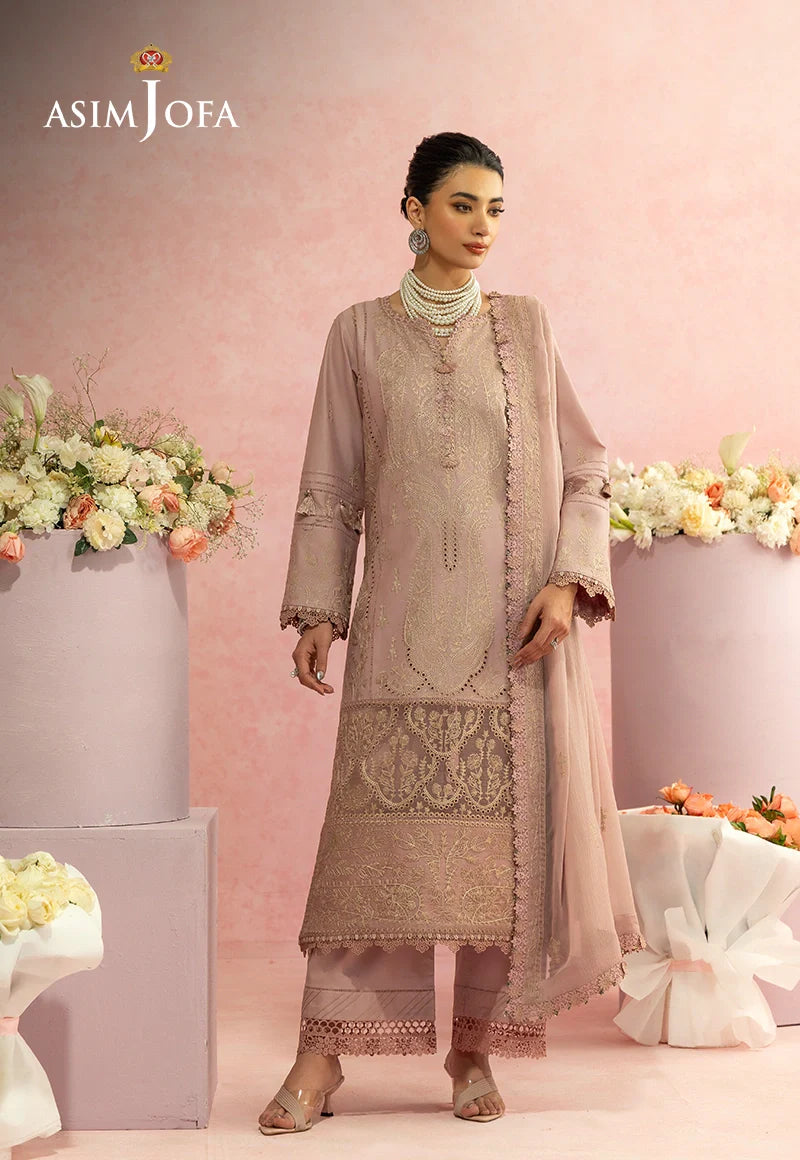 AJULW-11 Embroidered Lawn Unstitched 3 Pcs