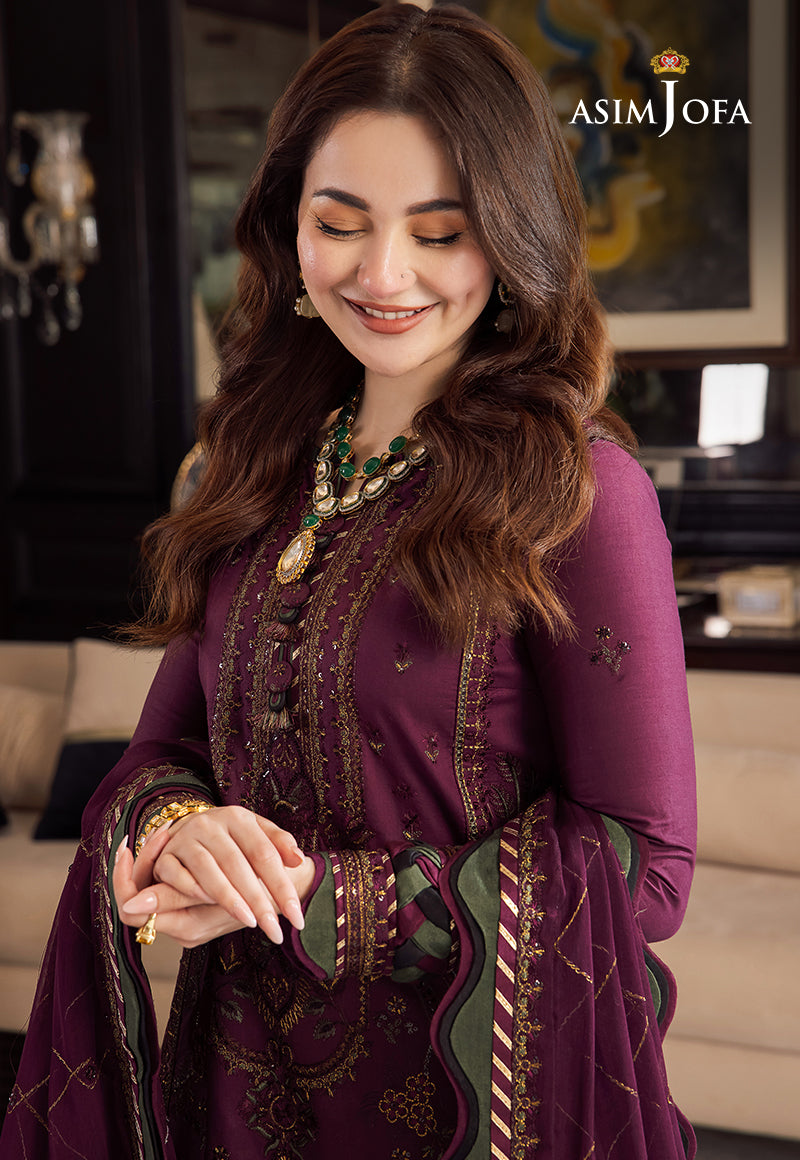 AJRN-04 EMBROIDERED LAWN SILK 3 PCS