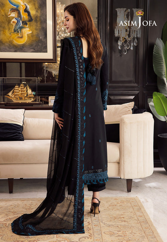 AJRN-02 EMBROIDERED LAWN SILK 3 PCS