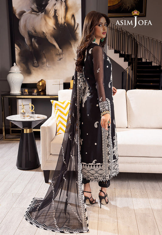 AJRN-19 EMBROIDERED CHIFFON 3 PCS