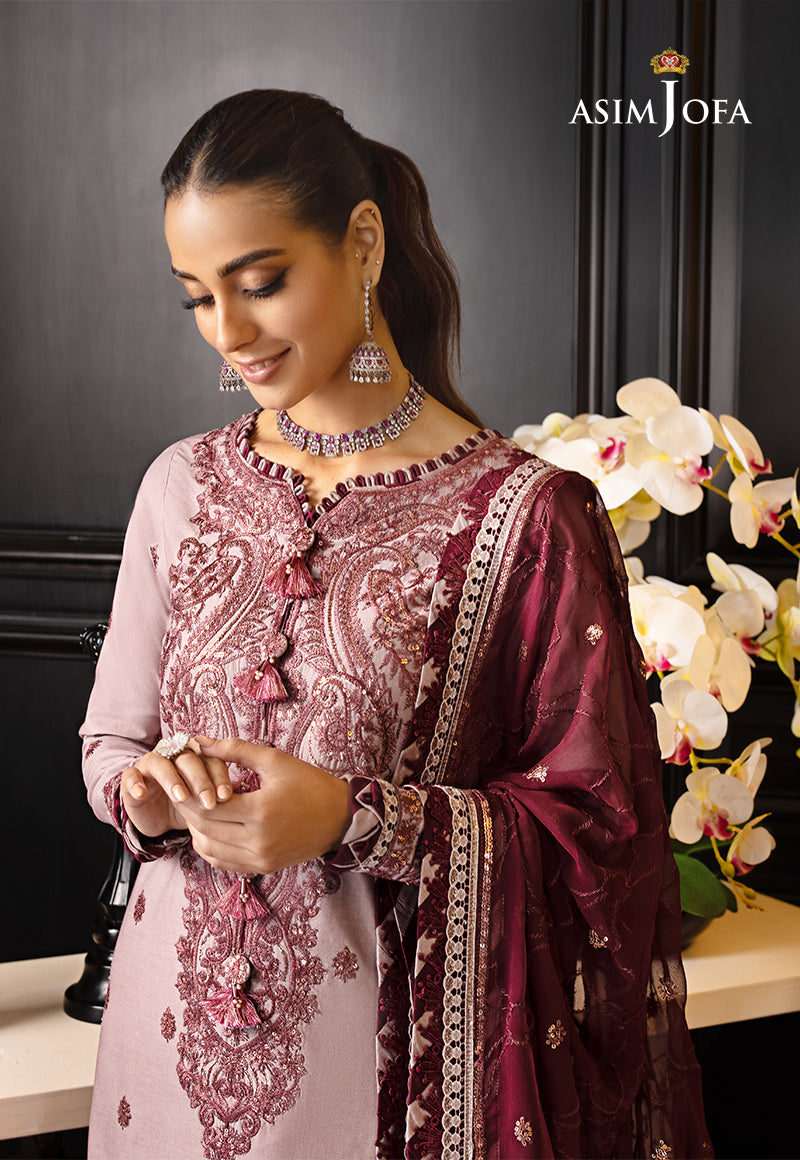 AJRN-06 EMBROIDERED LAWN SILK 3 PCS