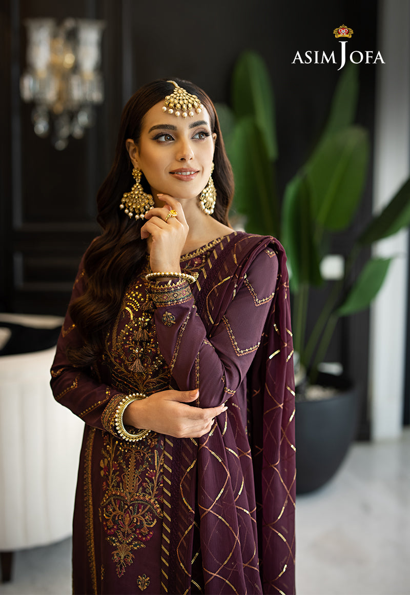 AJRN-13 EMBROIDERED LAWN SILK 3 PCS