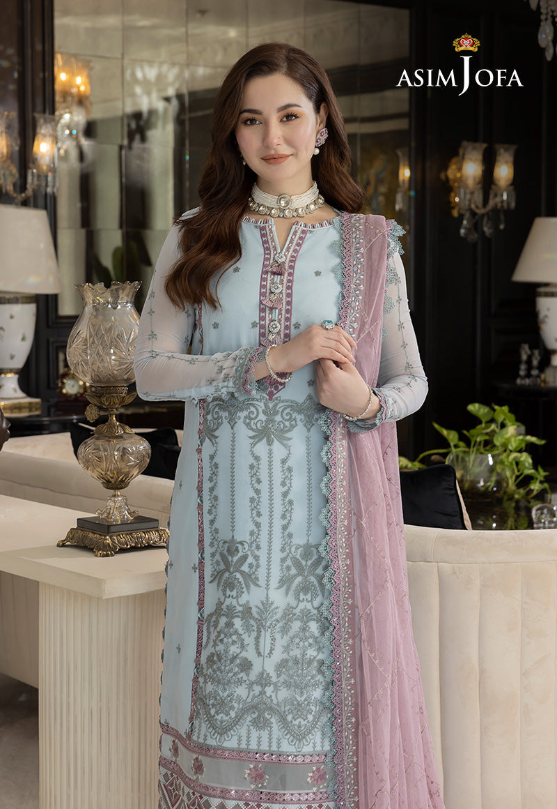 AJRN-24 EMBROIDERED CHIFFON 3 PCS