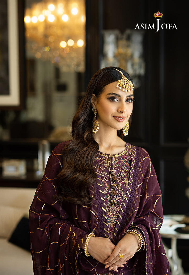 AJRN-13 EMBROIDERED LAWN SILK 3 PCS