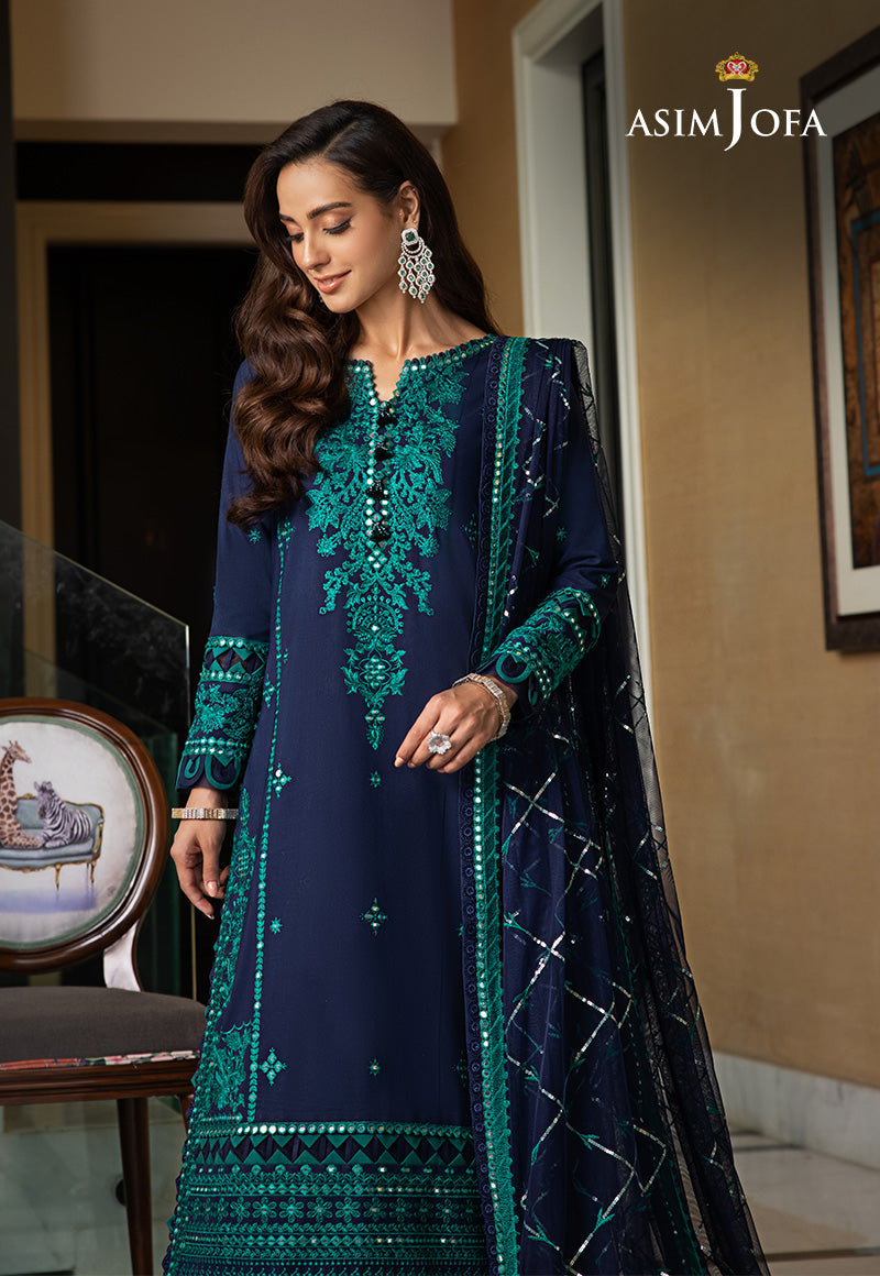AJRNP-22 EMBROIDERED LAWN STITCHED 3 PCS