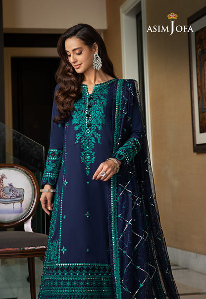 AJRNP-22 EMBROIDERED LAWN STITCHED 3 PCS
