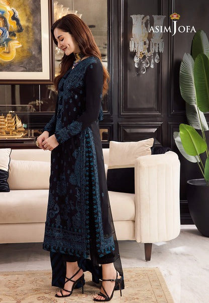 AJRN-02 EMBROIDERED LAWN SILK 3 PCS