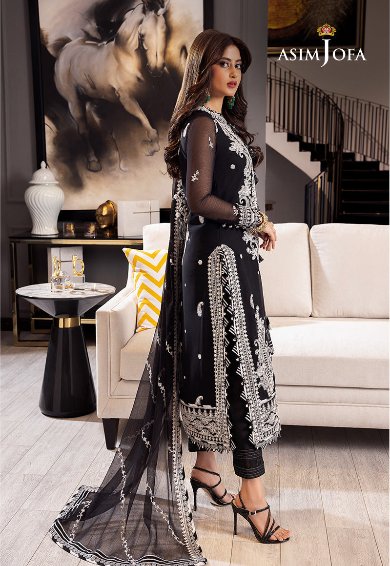 AJRN-19 EMBROIDERED CHIFFON 3 PCS