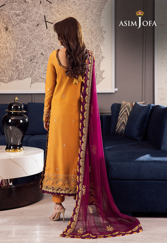 AJRN-05 EMBROIDERED LAWN SILK 3 PCS
