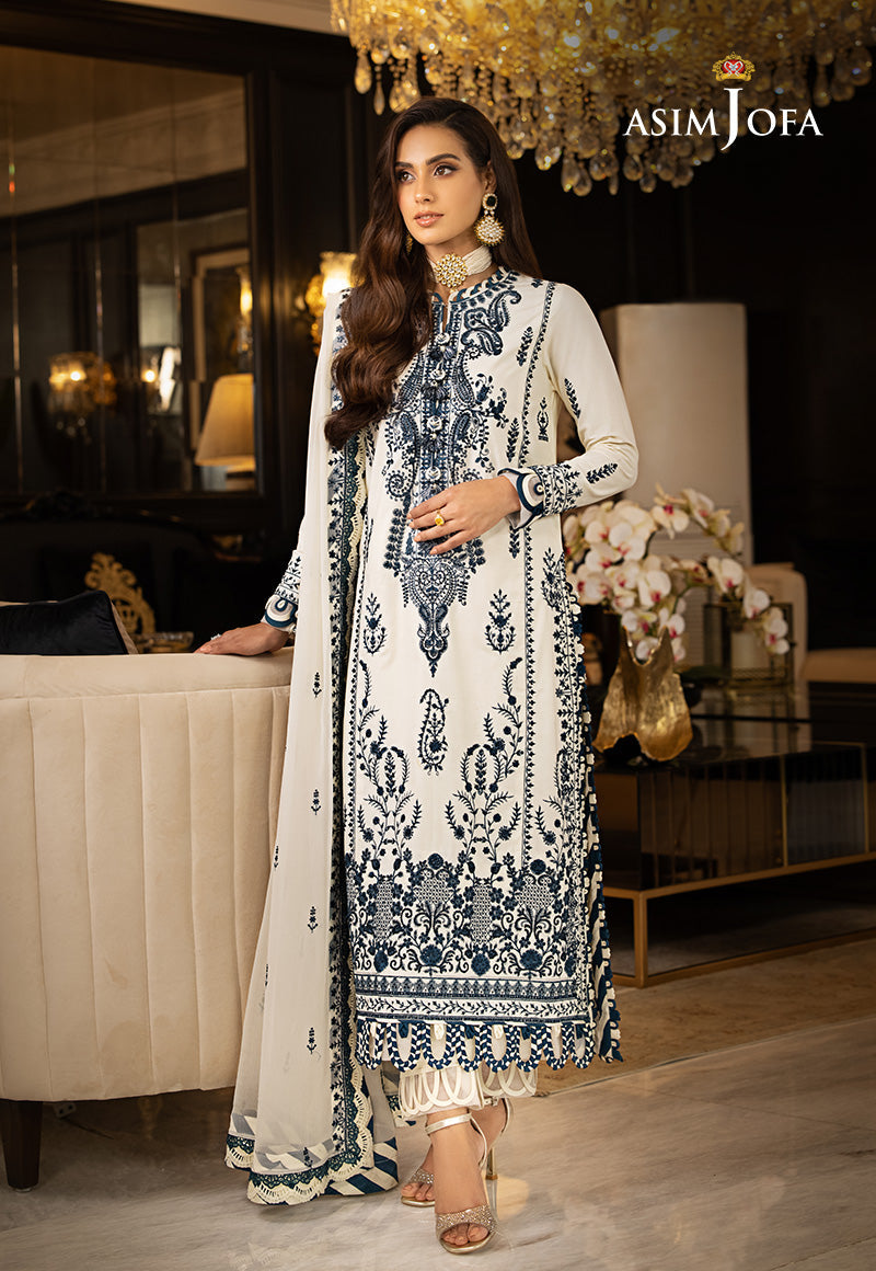 AJRN-01 EMBROIDERED PAPER COTTON 3 PCS