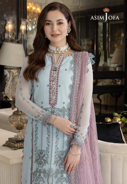 AJRN-24 EMBROIDERED CHIFFON 3 PCS