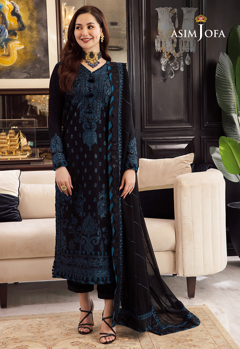 AJRN-02 EMBROIDERED LAWN SILK 3 PCS