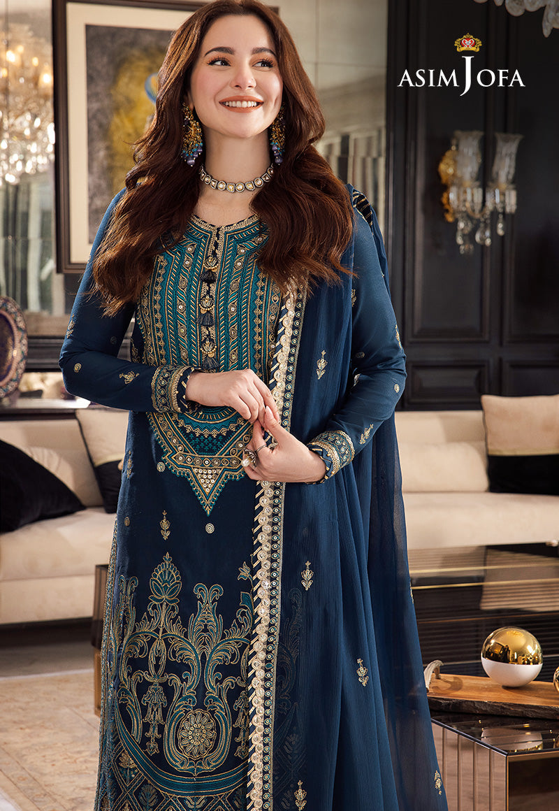 AJRNP-10 STITCHED EMBROIDERED LAWN SILK 3 PCS