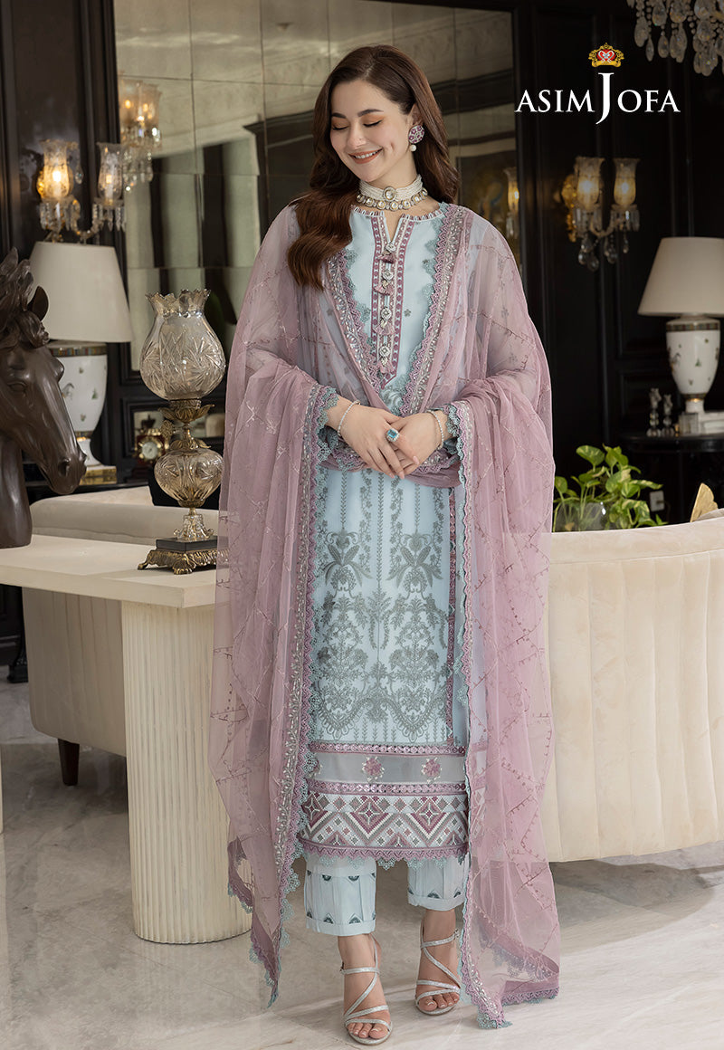 AJRN-24 EMBROIDERED CHIFFON 3 PCS