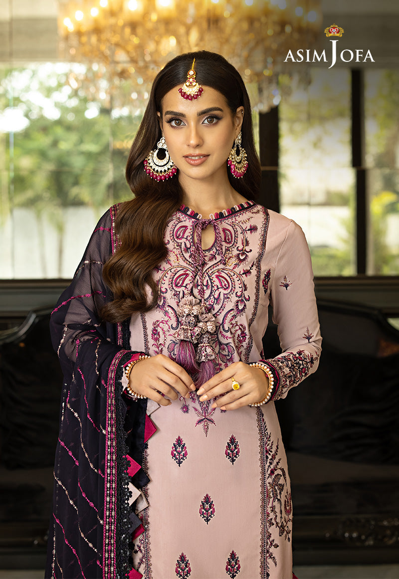 AJRN-20 EMBROIDERED LAWN SILK 3 PCS