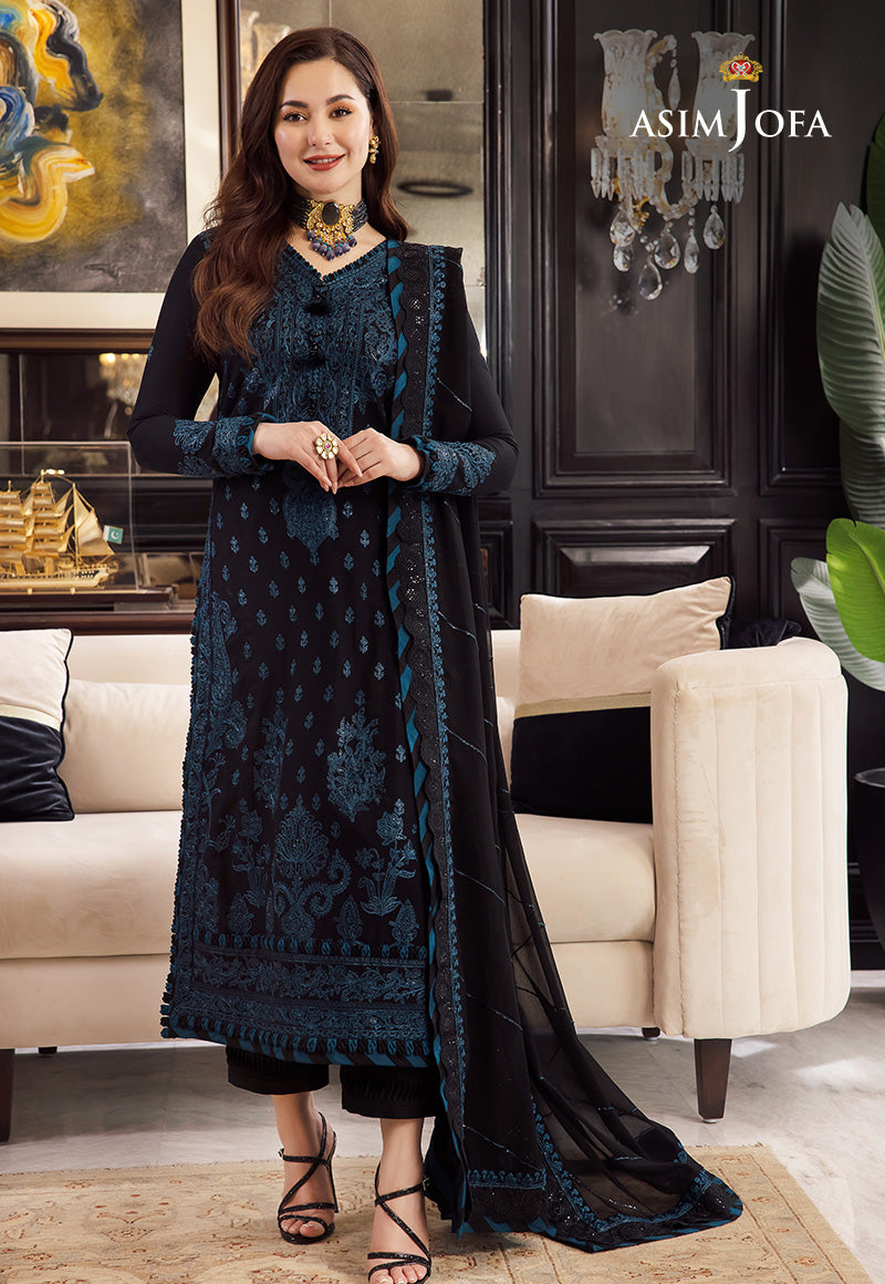 AJRN-02 EMBROIDERED LAWN SILK 3 PCS