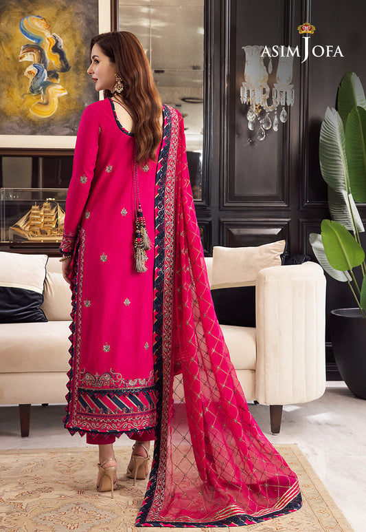 AJRN-30 EMBROIDERED LAWN SILK 3 PCS