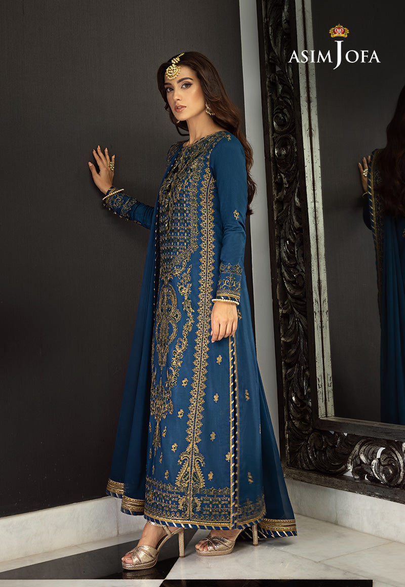 AJRN-17 EMBROIDERED LAWN SILK 3 PCS