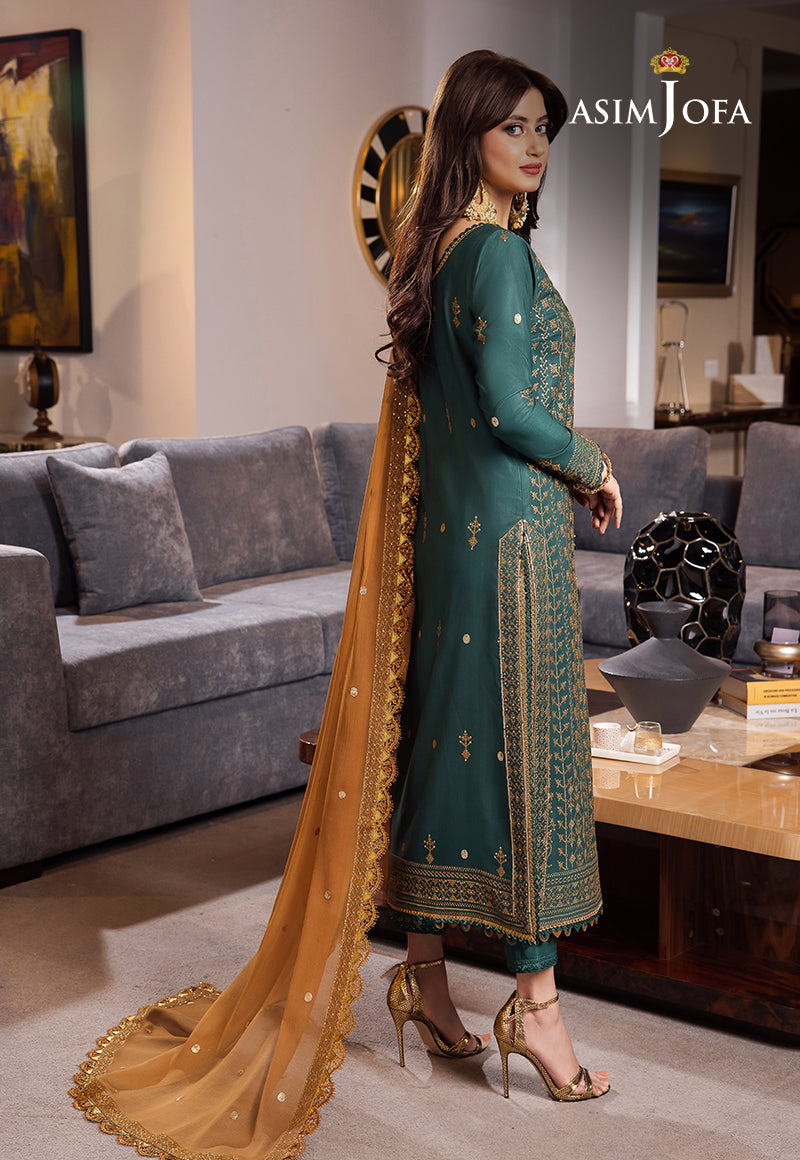 AJRN-11 EMBROIDERED LAWN SILK 3 PCS