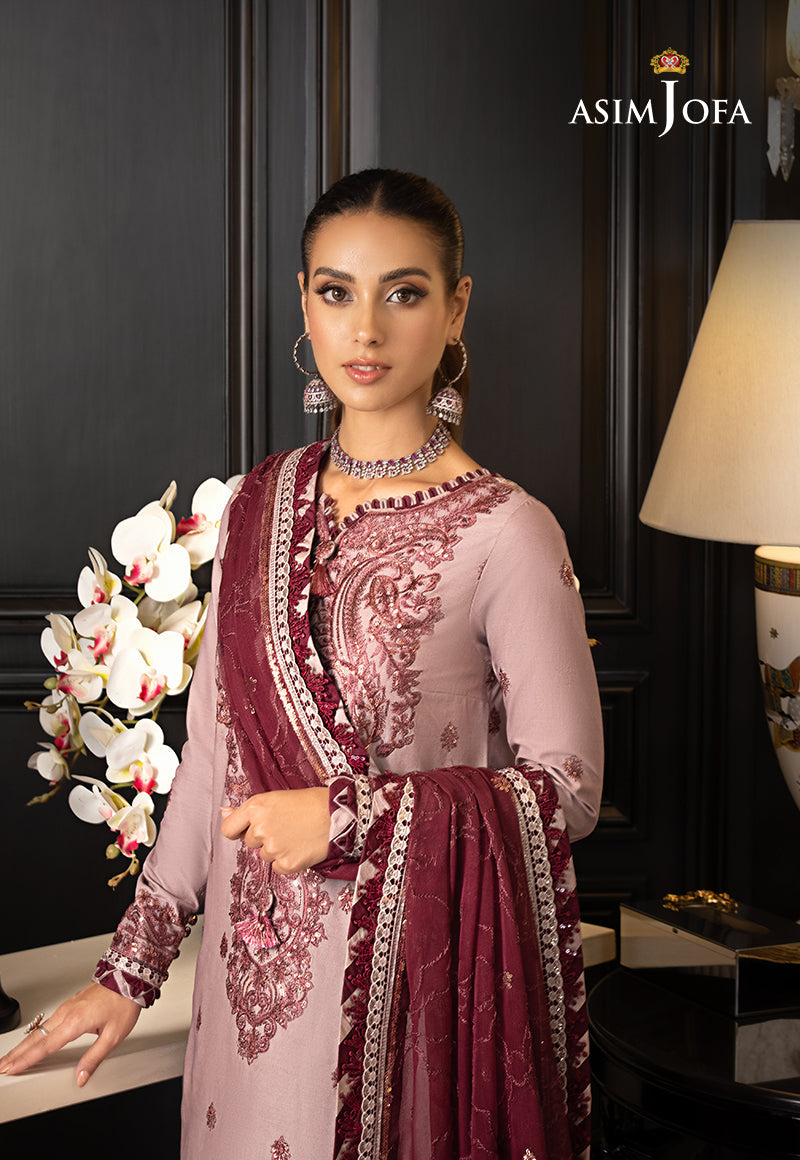 AJRN-06 EMBROIDERED LAWN SILK 3 PCS