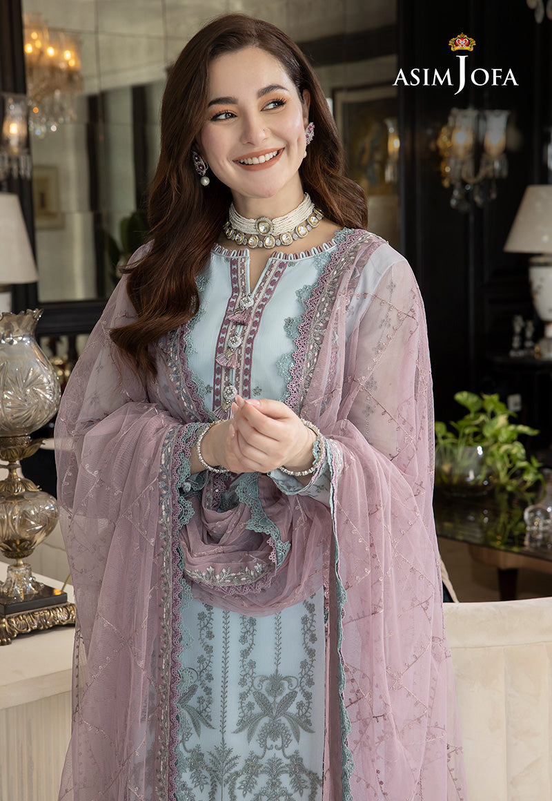 AJRN-24 EMBROIDERED CHIFFON 3 PCS