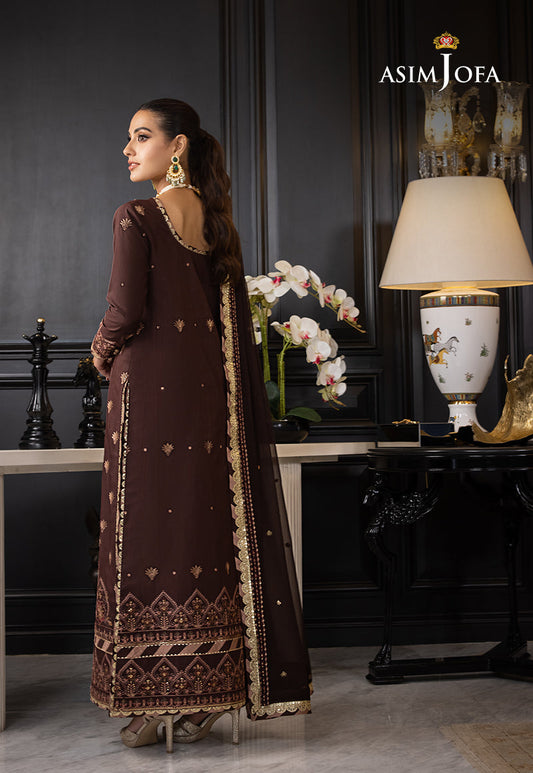 AJRN-29 EMBROIDERED LAWN SILK 3 PCS
