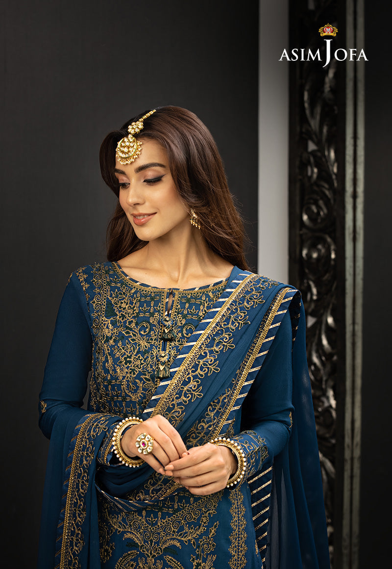 AJRN-17 EMBROIDERED LAWN SILK 3 PCS