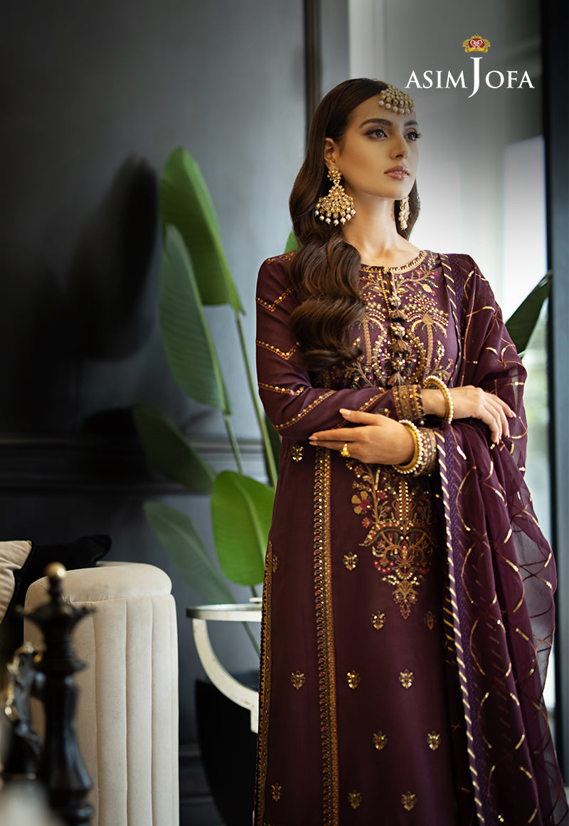 AJRN-13 EMBROIDERED LAWN SILK 3 PCS