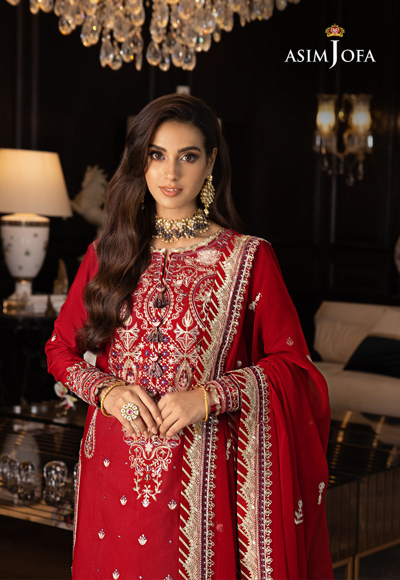 AJRN-26 EMBROIDERED LAWN SILK 3 PCS